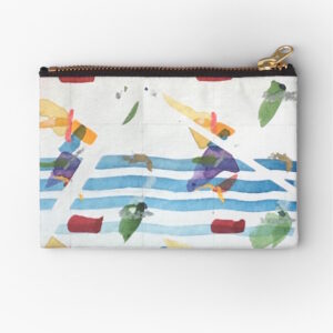 *Zipper Pouch - "Abstract Water" - Laurie Kress